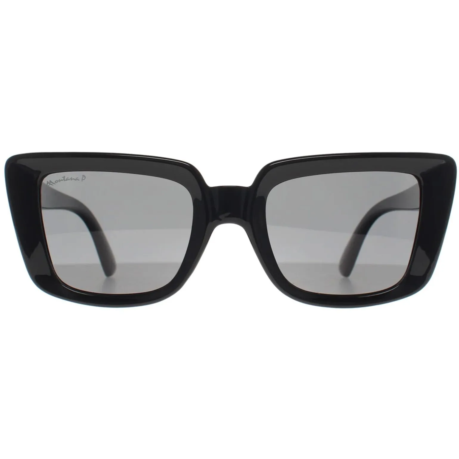 Montana Sunglasses MP193 Shiny Black Smoke Polarized