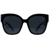 Montana Sunglasses MP73A Shiny Black Smoke Polarized