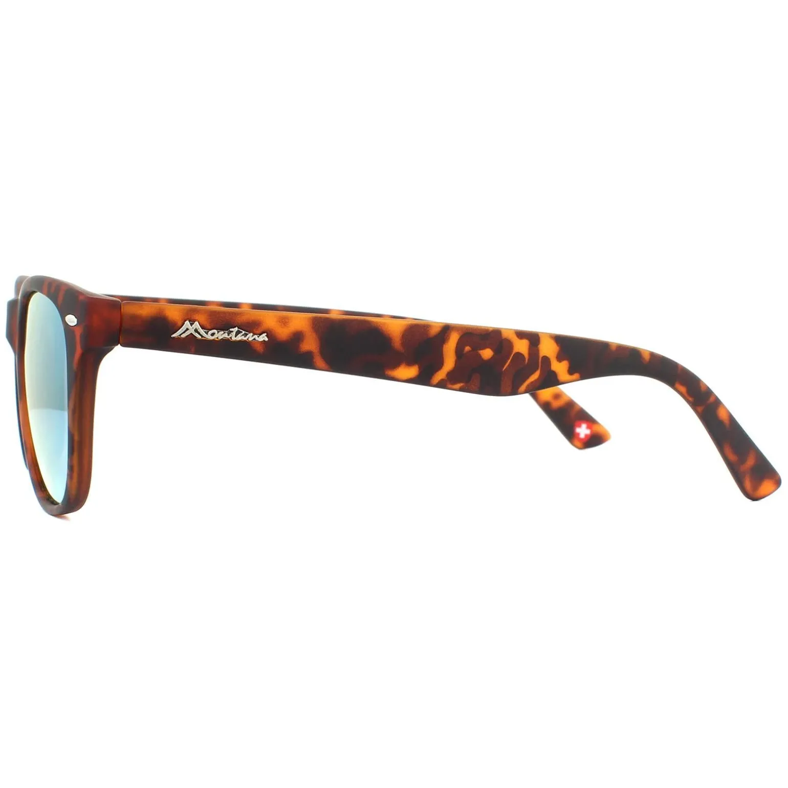 Montana Sunglasses MS10 A Matte Turtle Brown Rubbertouch Revo Gold Pin