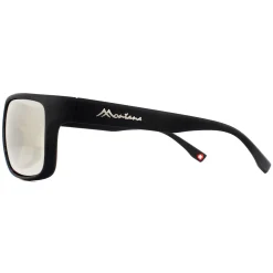 Montana Sunglasses SP314B Black Rubber Revo Silver Mirror Polarized