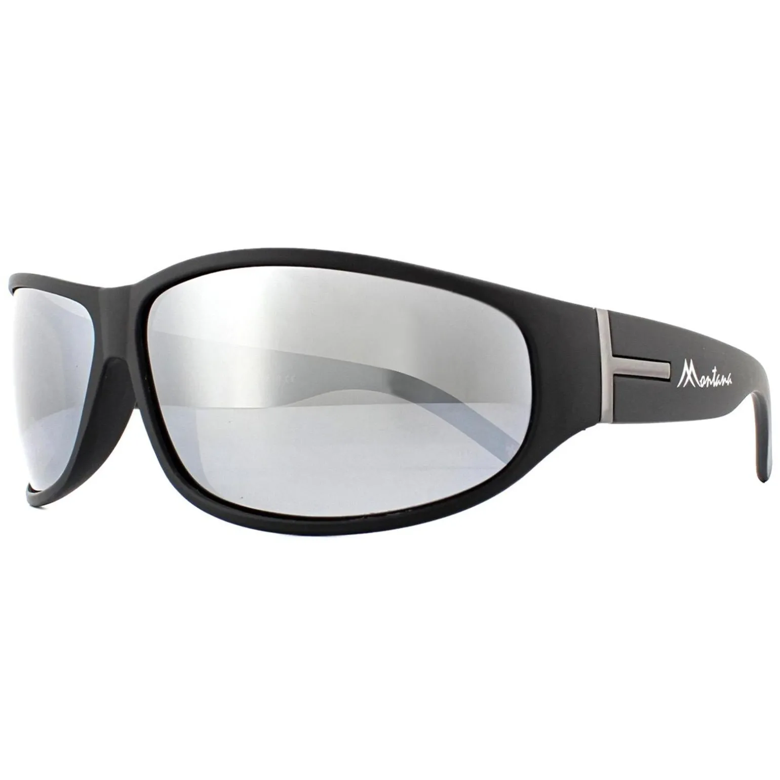 Montana Sunglasses SP308C Black Rubber Revo Silver Mirror Polarized
