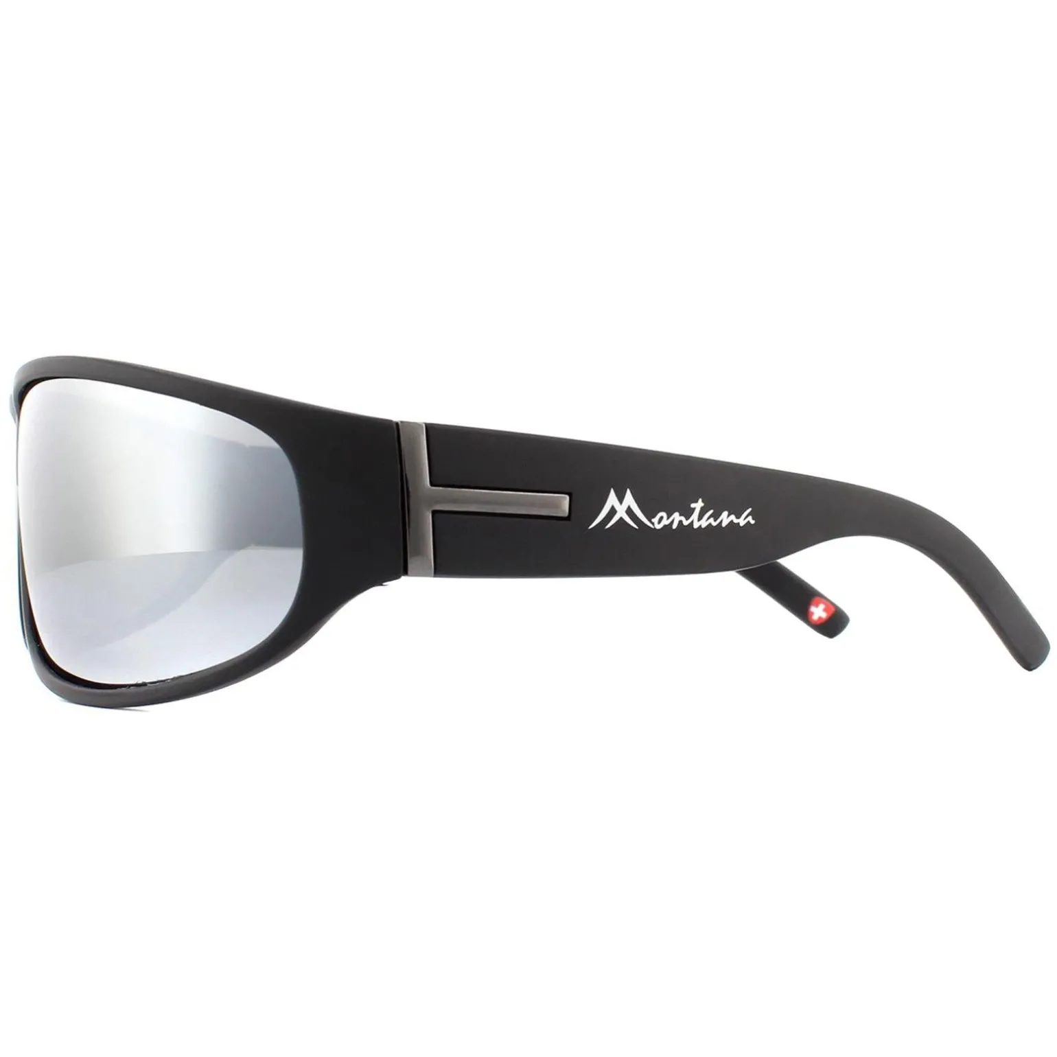 Montana Sunglasses SP308C Black Rubber Revo Silver Mirror Polarized