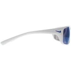 Nike Sunglasses Adrenaline MI EV1134 144 White Blue Mirrored