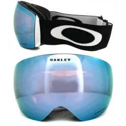 Oakley Ski Goggles Flight Deck OO7050-20 Matt Black Prizm Sapphire Iri