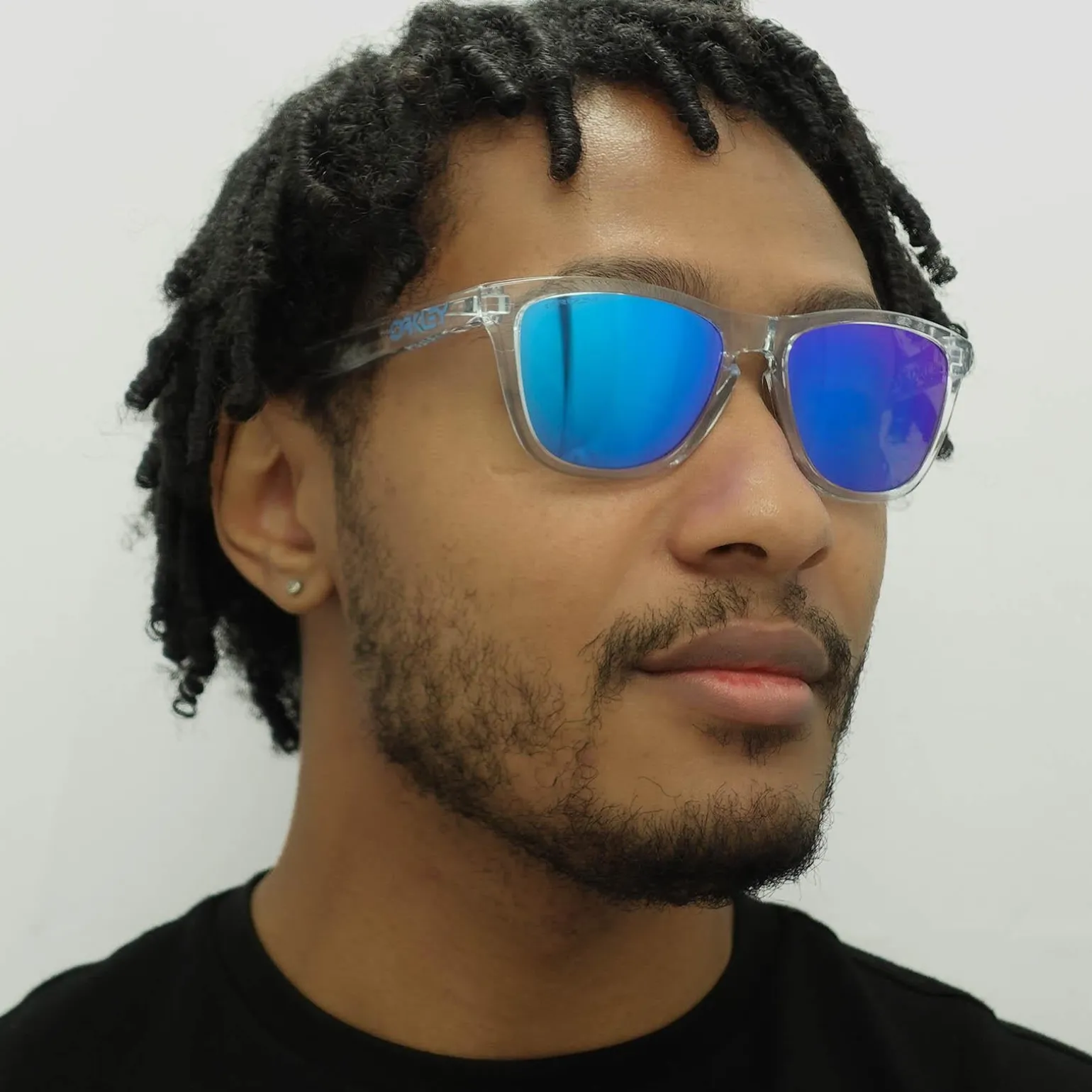 Oakley Sunglasses Frogskins OO9013-D0 Crystal Clear Prizm Sapphire