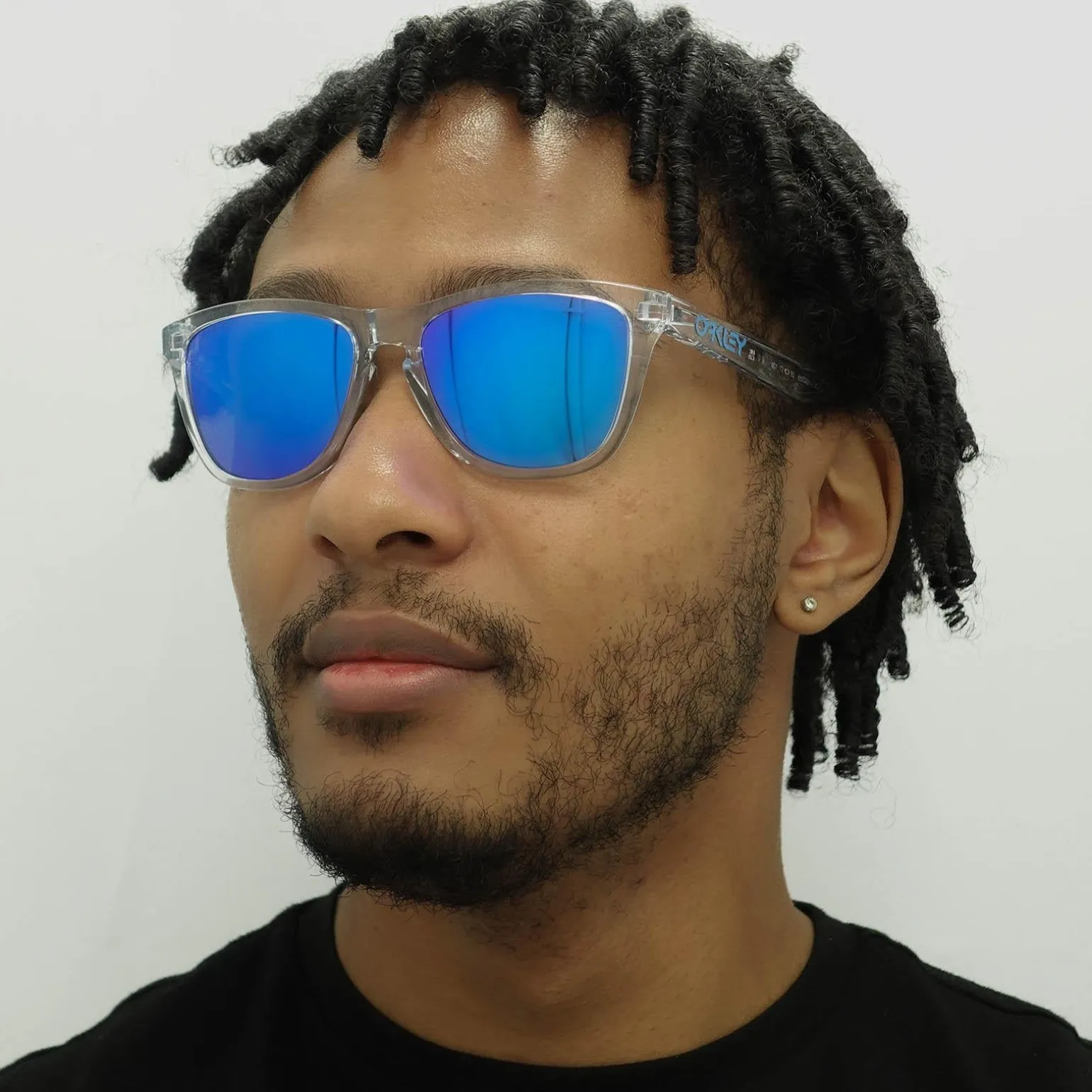 Oakley Sunglasses Frogskins OO9013-D0 Crystal Clear Prizm Sapphire