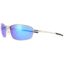 Oakley Sunglasses Whisker OO4141-04 Satin Chrome Prizm Sapphire Iridiu