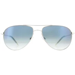 Oliver Peoples Sunglasses Benedict 1002 5241/3F Silver Chrome Sapphire