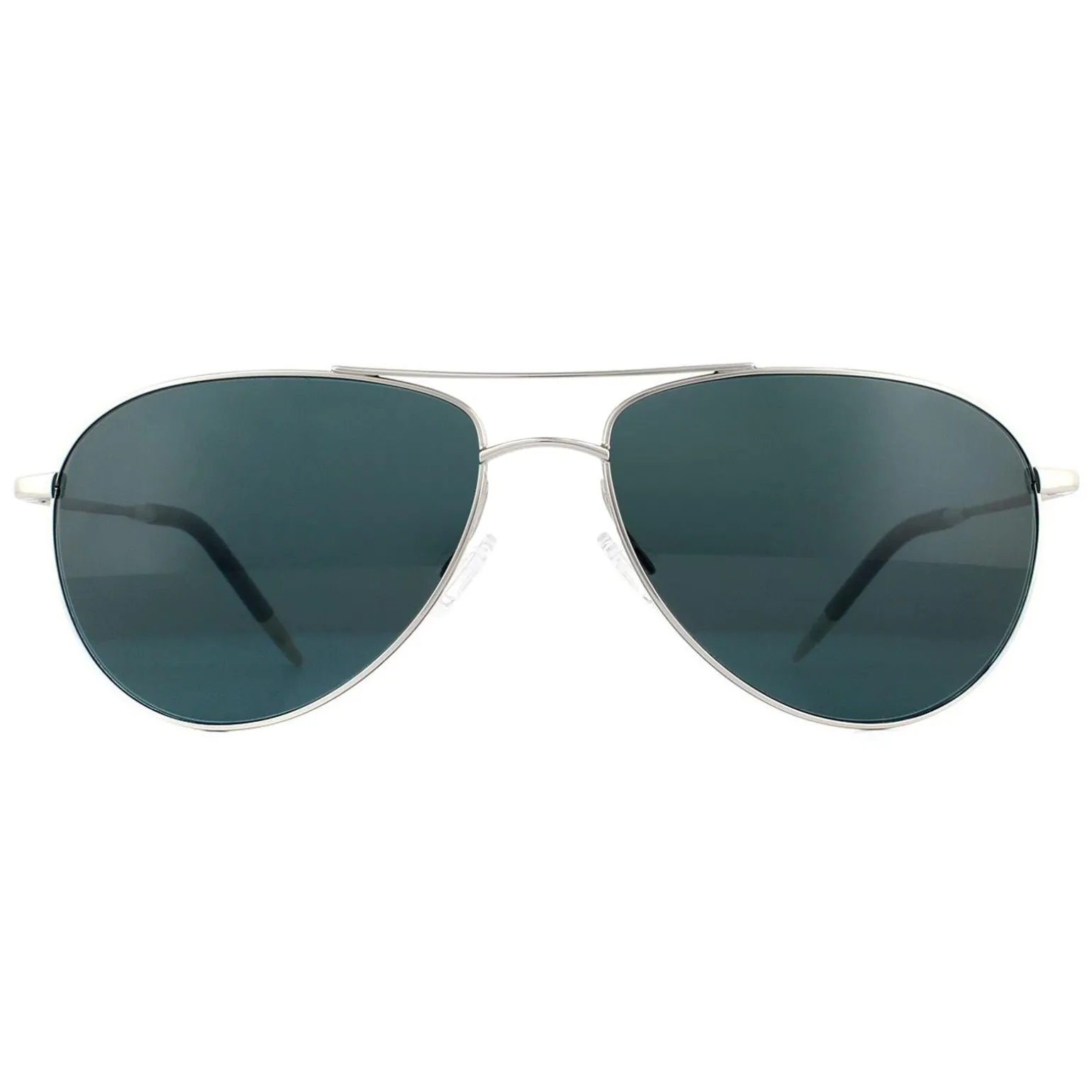 Oliver Peoples Sunglasses Benedict 1002 50363R Silver Blue Polarized