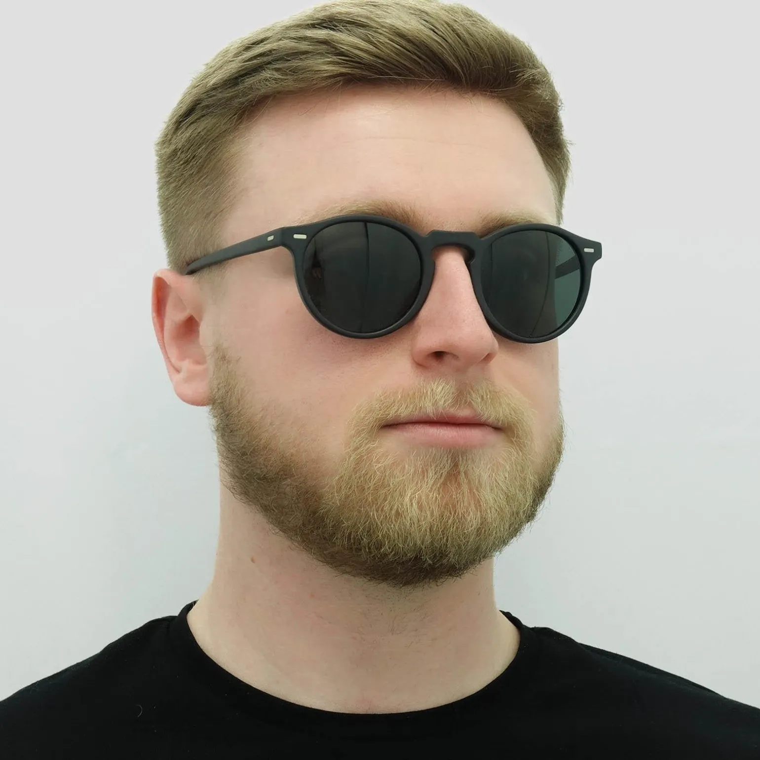Oliver Peoples Sunglasses Gregory Peck OV5217S 1031P2 Semi Matte Black