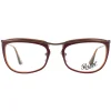 Persol Glasses Frames PO3083V 1006 Bordeaux Red 53mm Womens
