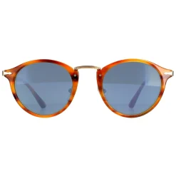 Persol Sunglasses PO3166S 960/56 Striped Brown Light Blue