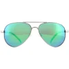 Polaroid Kids Sunglasses PLD 8015/N/NEW 6LB 5Z Ruthenium Grey Green Mi