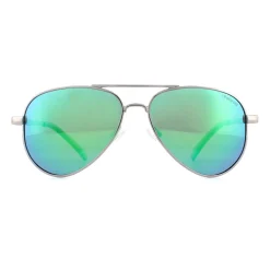 Polaroid Kids Sunglasses 8015/N/NEW 6LB 5Z Ruthenium Green Mirror Pola