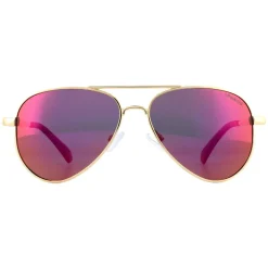 Polaroid Kids Sunglasses 8015/N/NEW J5G AI Gold Pink Mirror Polarized