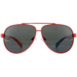 Polaroid Kids Sunglasses PLD 8034/S C9A M9 Red Grey Polarized