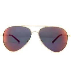 Polaroid Kids Sunglasses PLD 8015/N J5G AI Gold Grey Pink Mirror Polar