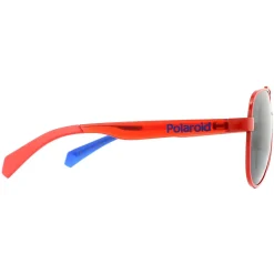 Polaroid Kids Sunglasses PLD 8034/S C9A M9 Red Grey Polarized