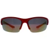 Polaroid Sport Sunglasses P7413 33W JB Shiny Red Grey Silver Mirror Po