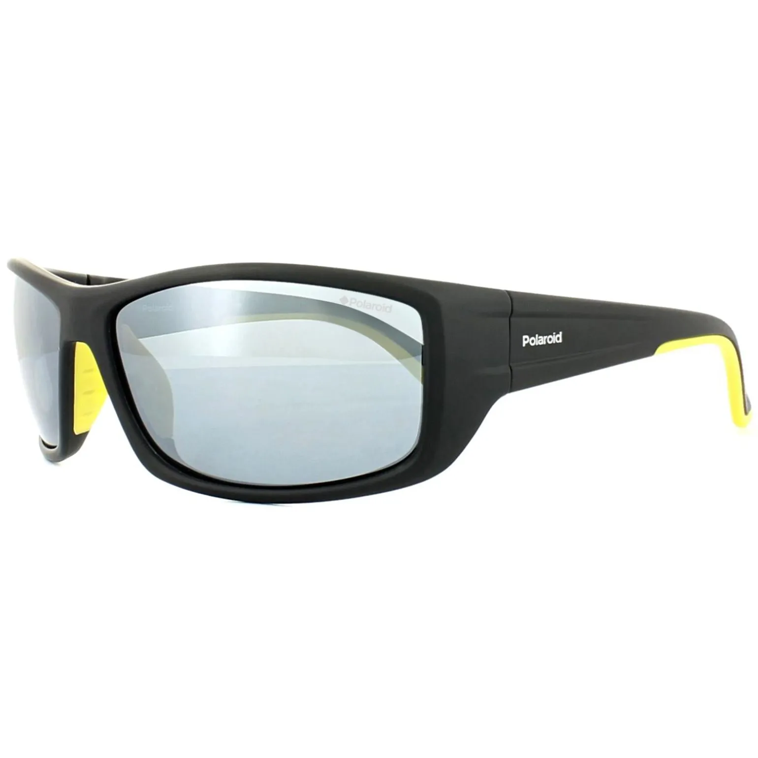 Polaroid Sport Sunglasses PLD 7011/S 71C EX Black Yellow Grey Silver M