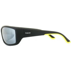 Polaroid Sport Sunglasses PLD 7011/S 71C EX Black Yellow Grey Silver M