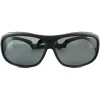 Polaroid Suncovers Fitover Sunglasses 08535 KIH Y2 Black Grey Polarize