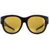 Polaroid Suncovers Fitover Sunglasses PLD 9009/S N9P MU Matte Havana B