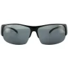 Polaroid Suncovers Fitover Sunglasses P8405 KIH Y2 Black Grey Polarize