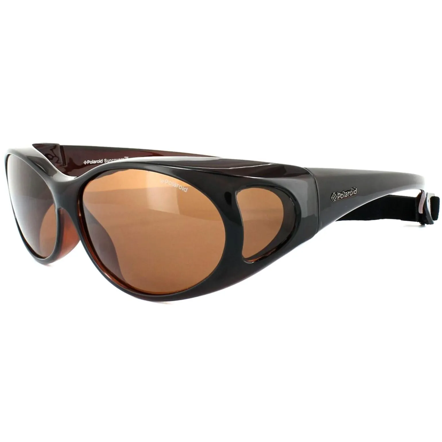 Polaroid Suncovers Fitover Sunglasses P8900 09Q HE Brown Copper Polari