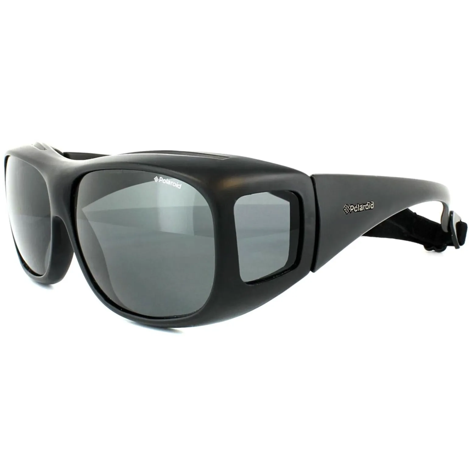 Polaroid Suncovers Fitover Sunglasses 08535 KIH Y2 Black Grey Polarize