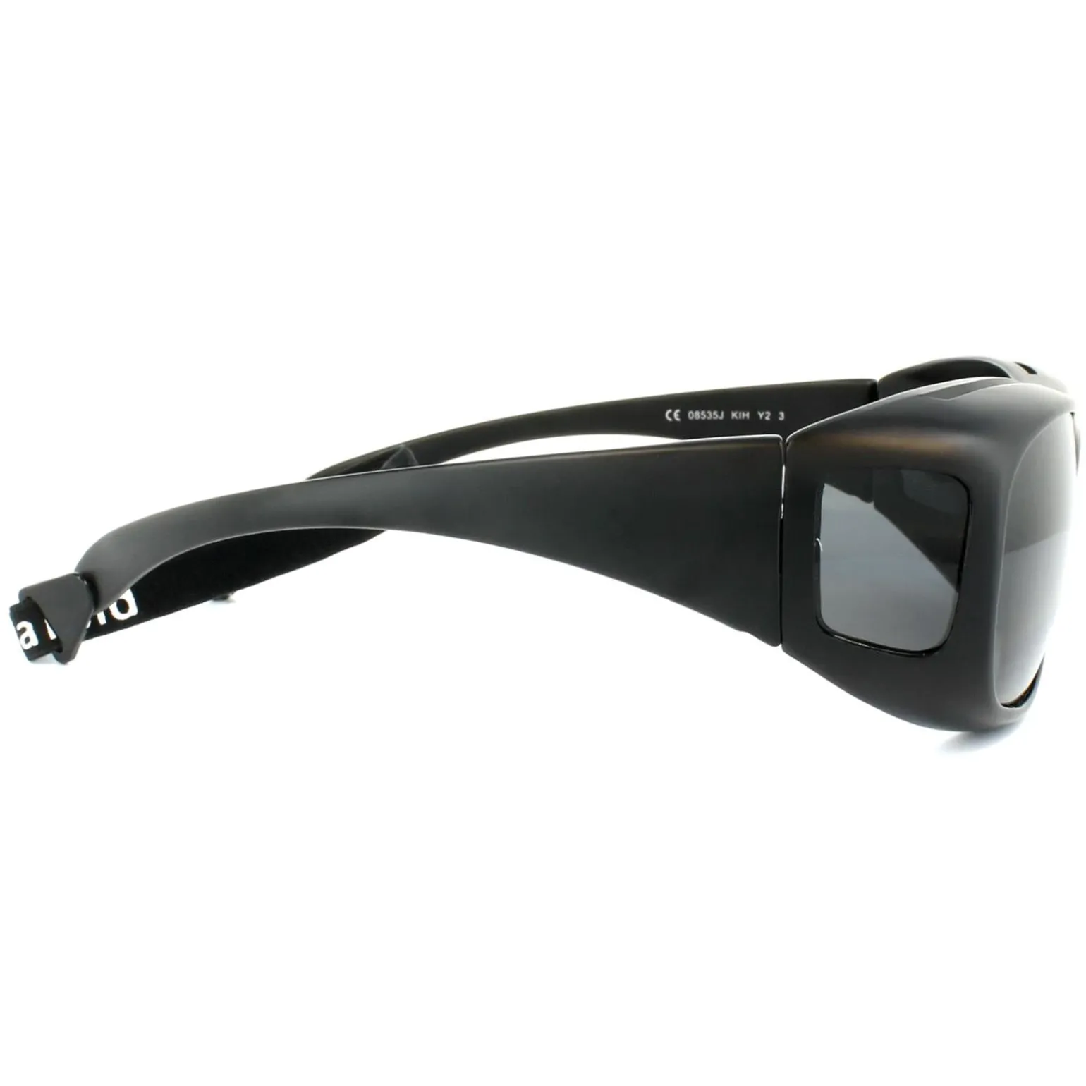 Polaroid Suncovers Fitover Sunglasses 08535 KIH Y2 Black Grey Polarize