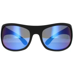Polaroid Sunglasses 07886 0VK 5X Matte Black Blue Mirror Polarized