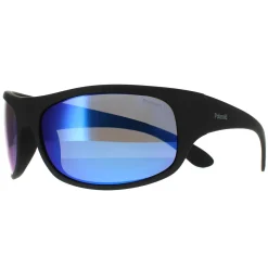 Polaroid Sunglasses 07886 0VK 5X Matte Black Blue Mirror Polarized
