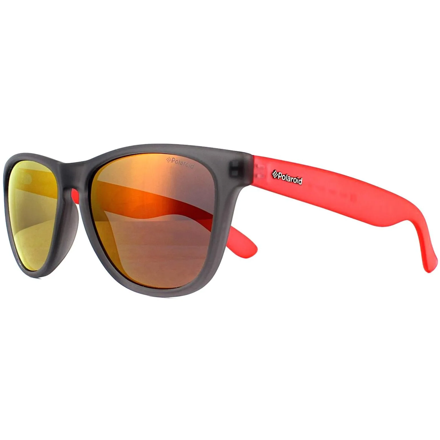 Polaroid Sunglasses P8443 268 OZ Grey Red Red Mirror Polarized