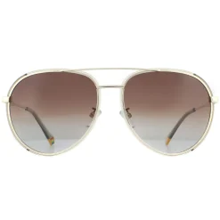 Polaroid Sunglasses PLD 6116/G/S 84E LA Gold Beige Brown Gradient Pola