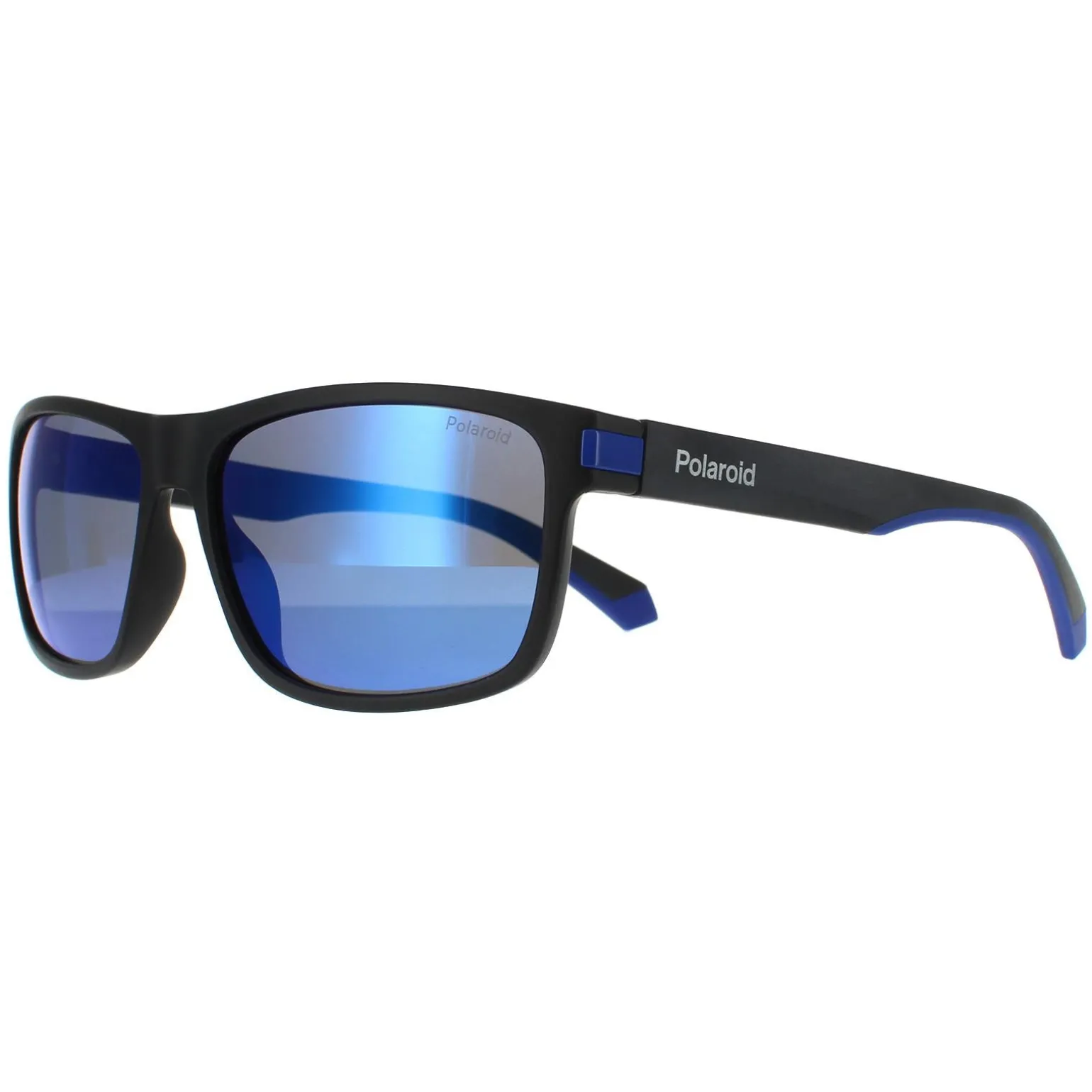 Polaroid Sunglasses PLD 2121/S 0VK 5X Matte Black Blue Blue Mirror Pol