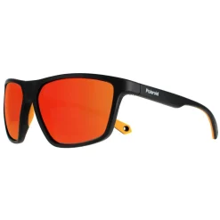 Polaroid Sunglasses PLD 7040/S 71C OZ Black Yellow Red Mirror Polarize