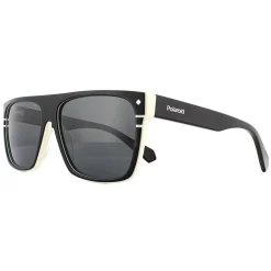 Polaroid Sunglasses PLD 6086/S/X 9HT M9 Black Ivory Grey Polarized