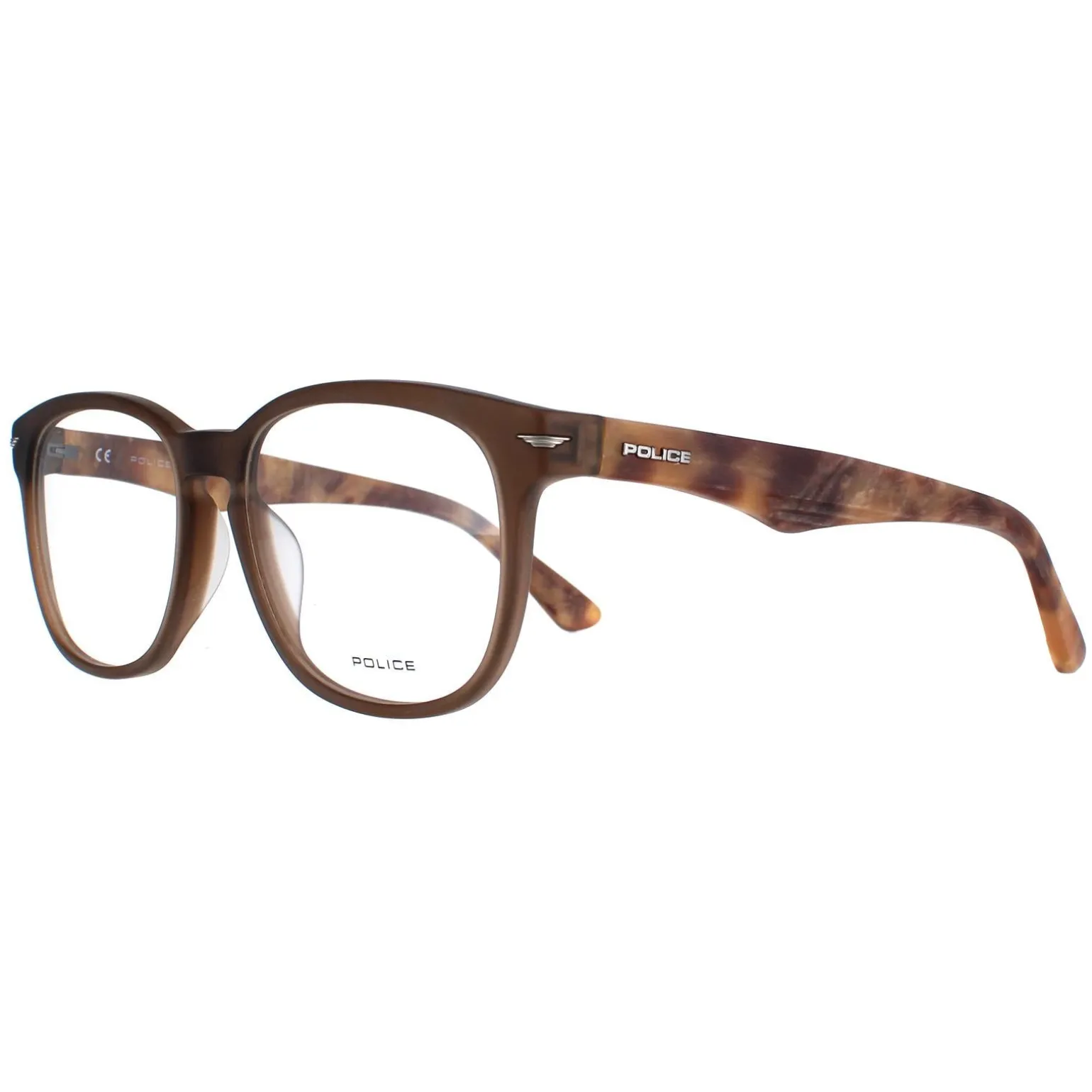 Police Glasses Frames Blackbird 4 VPL392 6W8M Brown Men