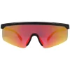 Police Sunglasses Lewis 07 SPLA28 6AAY Rubberised Black Red Mirror
