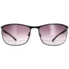 Police Sunglasses S8647 0531 Total Semi Matte Black Smoke Gradient