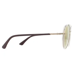 Police Sunglasses SPL870 Coupe 1 8FFG Light Gold Crystal Grey Brown Go