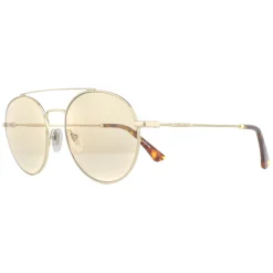 Police Sunglasses SPL728 8FFF Shiny Light Gold Havana Brown