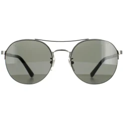 Police Sunglasses SPLA24 Lewis 03 0579 Shiny Full Palladium Smoke Grey