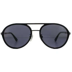 Police Sunglasses SPLA57 Record 2 0627 Matte Gunmetal Grey