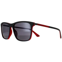 Police Sunglasses SPLA56 Record 1 1BUX Matte Grey Red Grey Mirrored