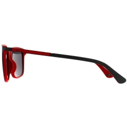 Police Sunglasses SPLA56 Record 1 1BUX Matte Grey Red Grey Mirrored