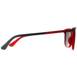 Police Sunglasses SPLA56 Record 1 1BUX Matte Grey Red Grey Mirrored