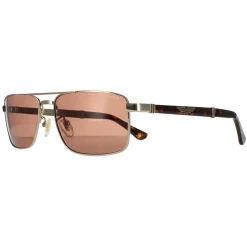 Police Sunglasses SPLB43 Origins 37 02A8 Shiny Grey Gold Brown