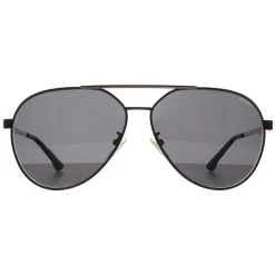Police Sunglasses SPLB37 Synth 2 0304 Shiny Black Smoke Grey